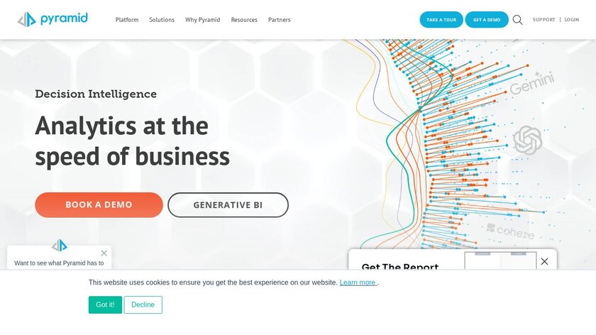 Pyramid Analytics Landing Page