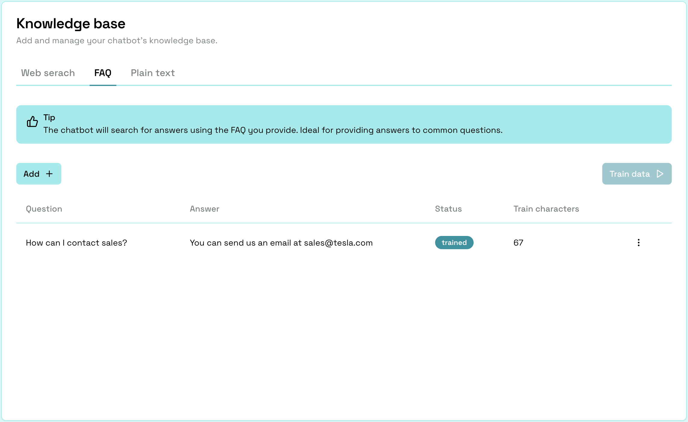 Fastmind.ai Add custom data sources