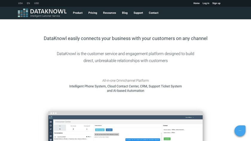 DataKnowl Landing Page