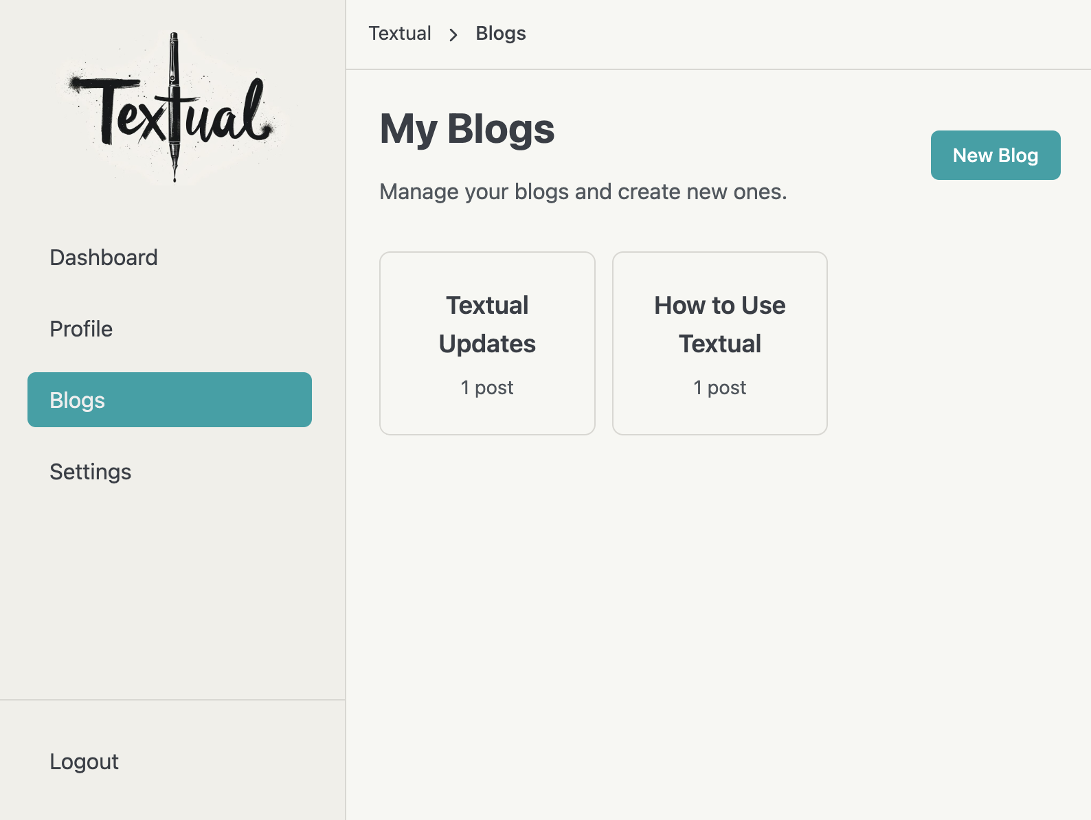 Textual Blog Blogs