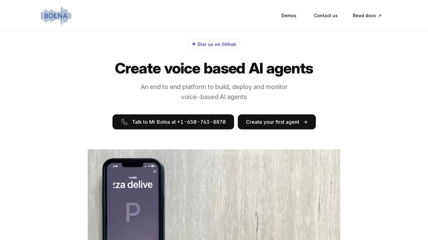 Bolna Landing Page