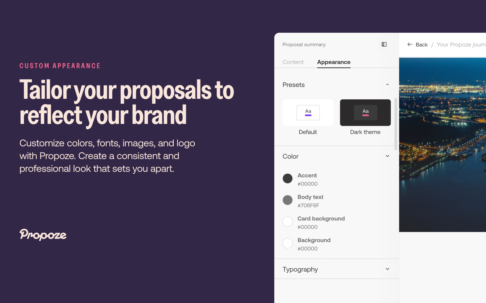 Propoze Propoze - Customization