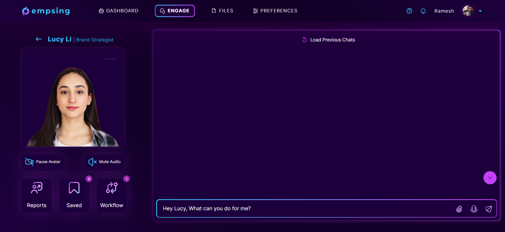 Empsing Chat Page (Engage)