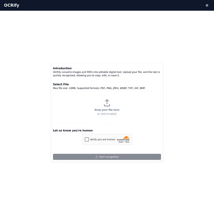 OCRify image