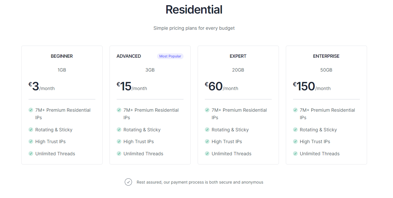 ProxyLink Pro Pricing