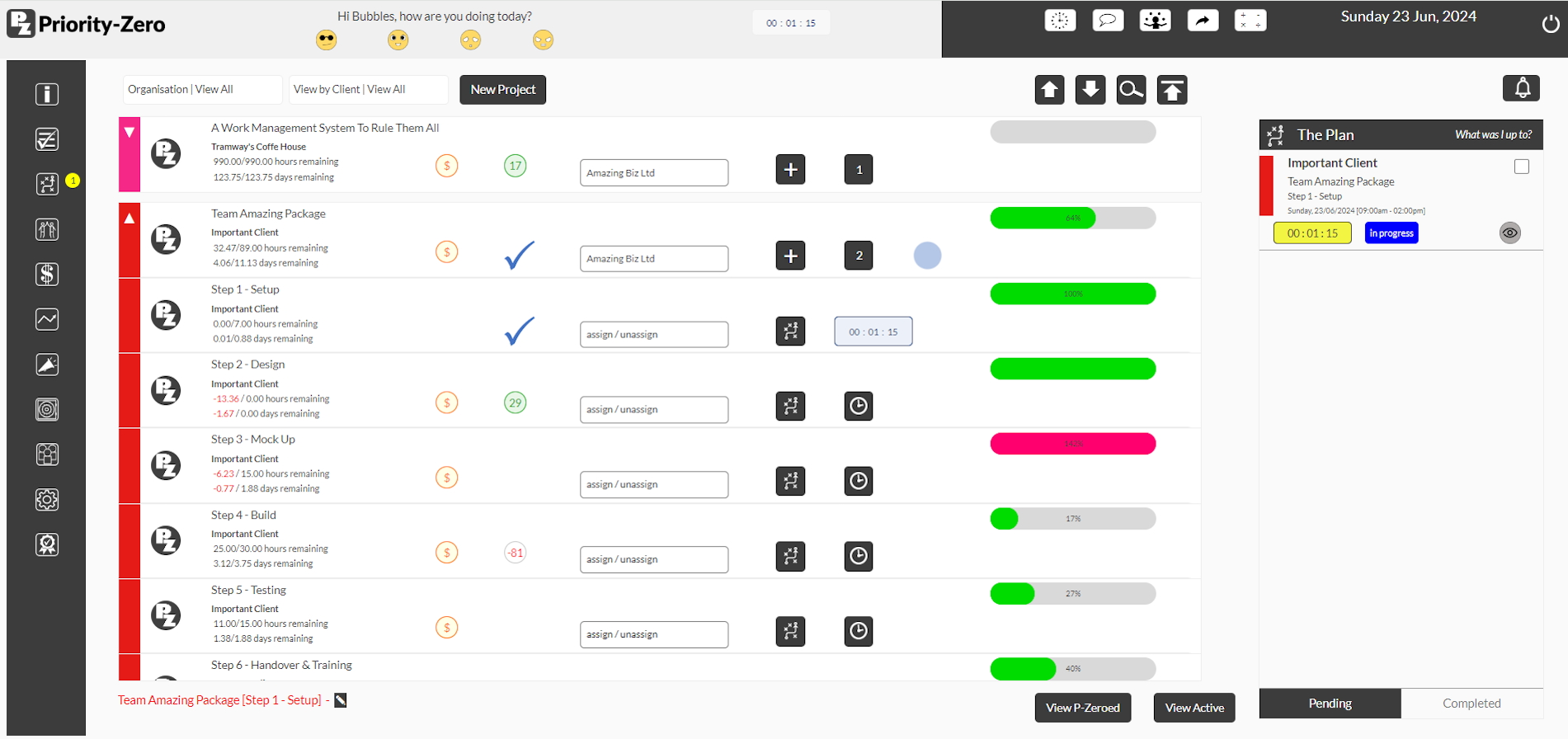 Priority-Zero Time Tracking