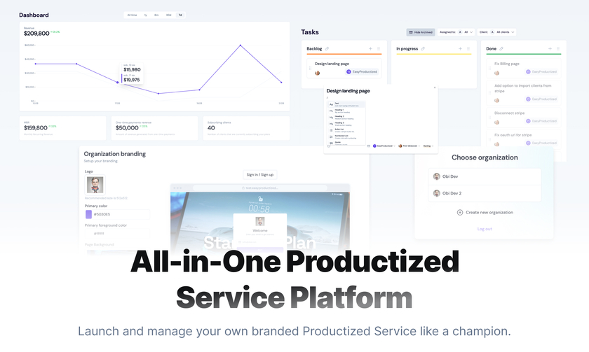 Easy Productized Landing Page