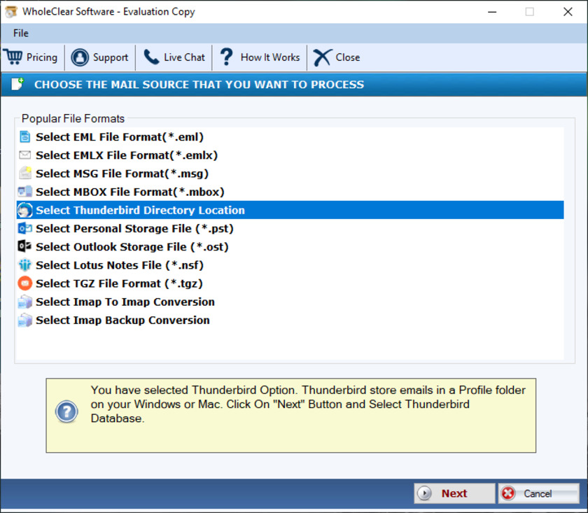 FixVare Thunderbird to PST Converter Landing Page