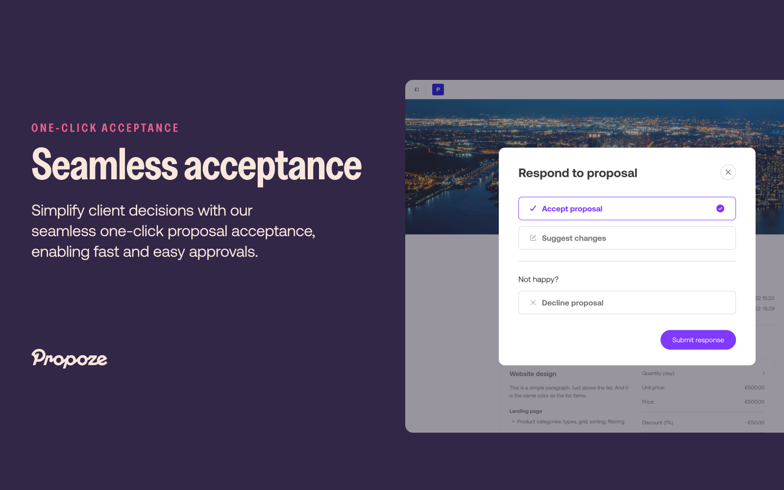 Propoze Propoze - Acceptance flow