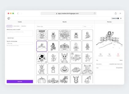 Create Coloring Page image