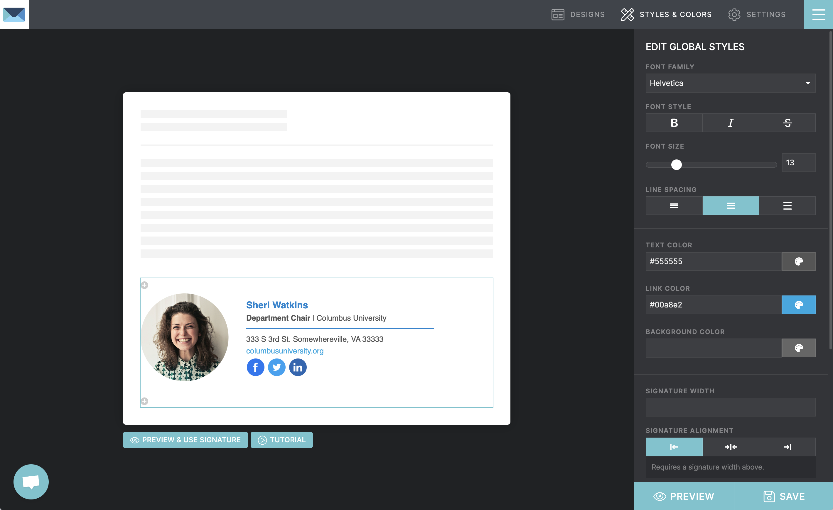 Signature.email Signature Generator Tool