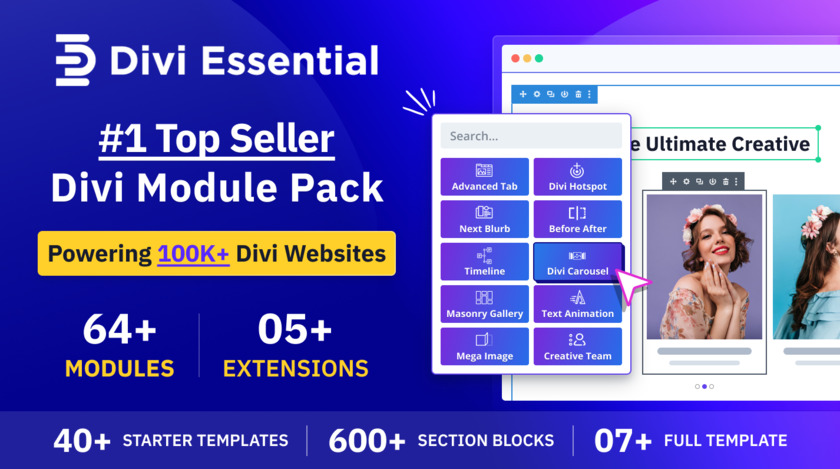 Divi Essential Landing Page