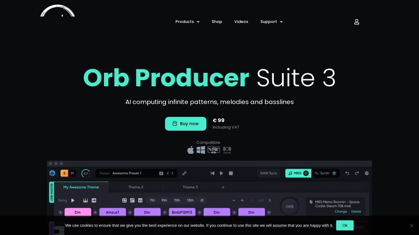 Orb Producer Suite Landing Page