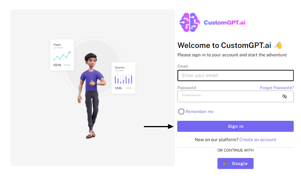 CustomGPT.ai Sign In