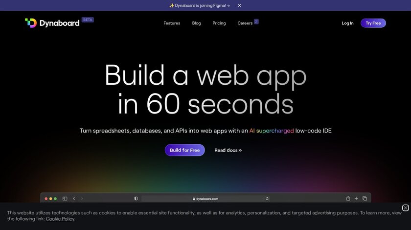 Dynaboard Landing Page