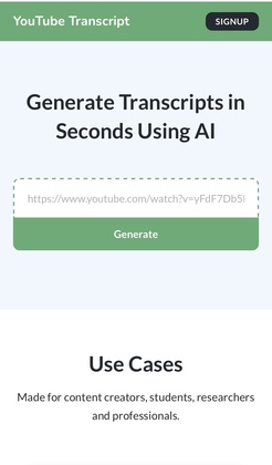 YouTubeTranscript.net image