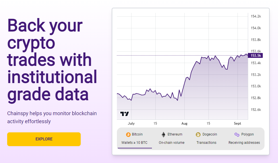Chainspy.net Landing page
