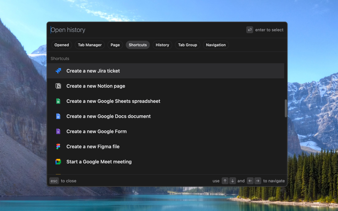 Letmefix Browser Shortcuts