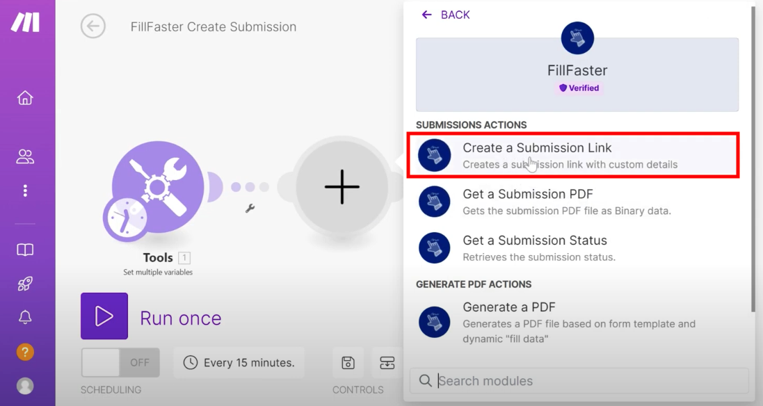 FillFaster Make modules