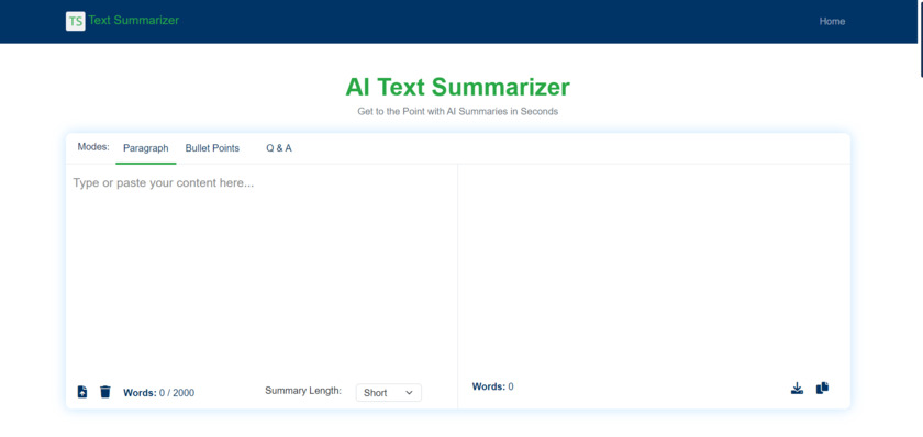 TextSummarizer.net Text Summarizer