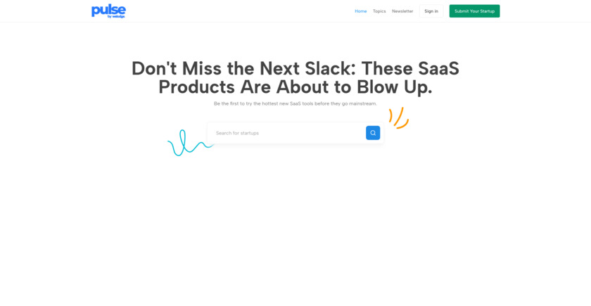 Pulse by welodge Landing Page