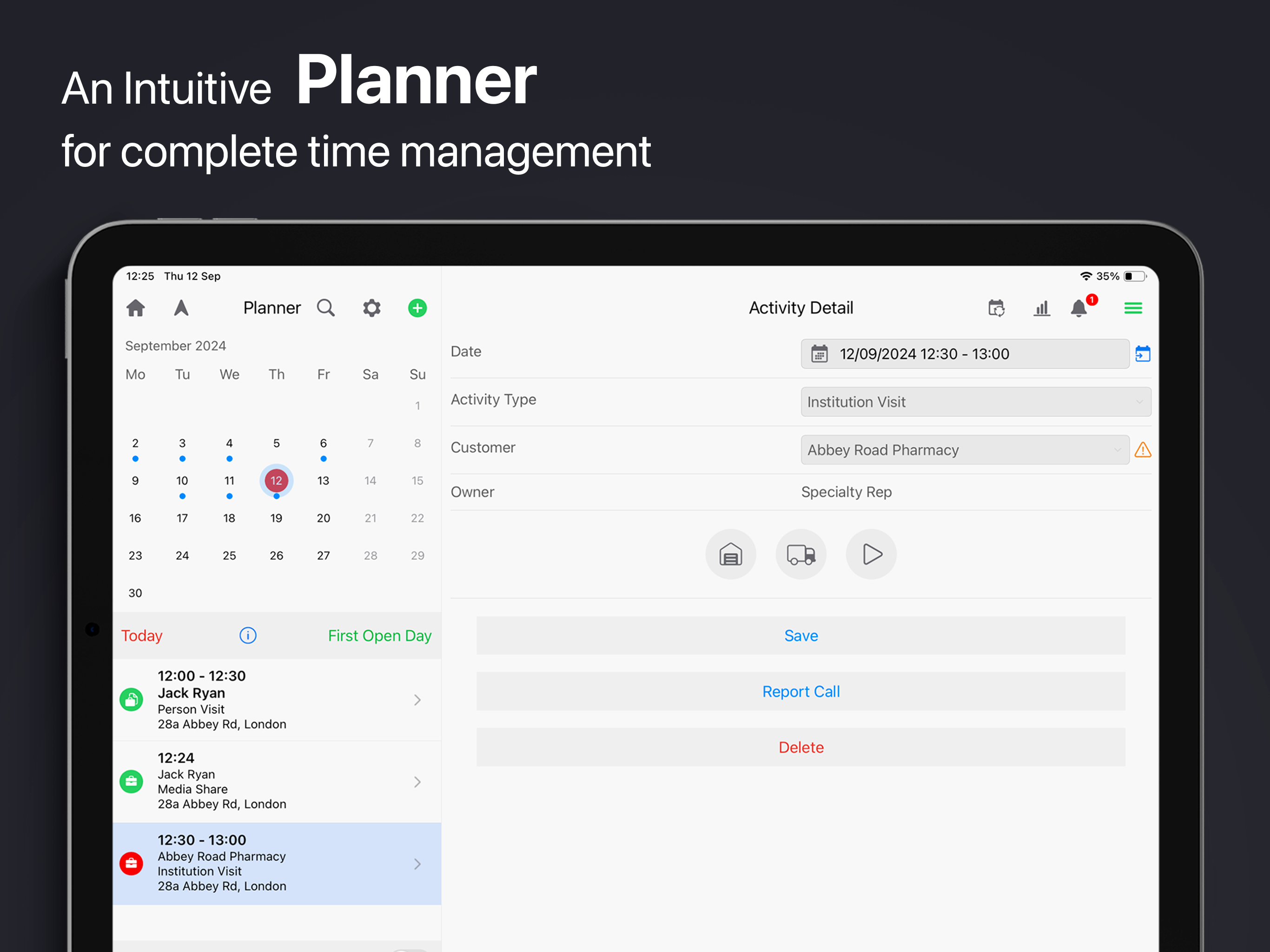 Inception CRM Planner