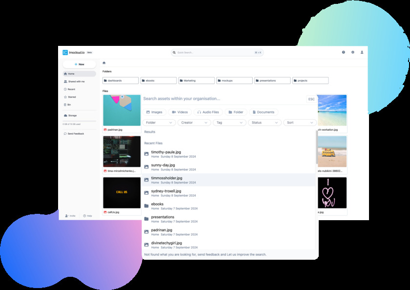 Imocloud.io Advanced Search & Filter