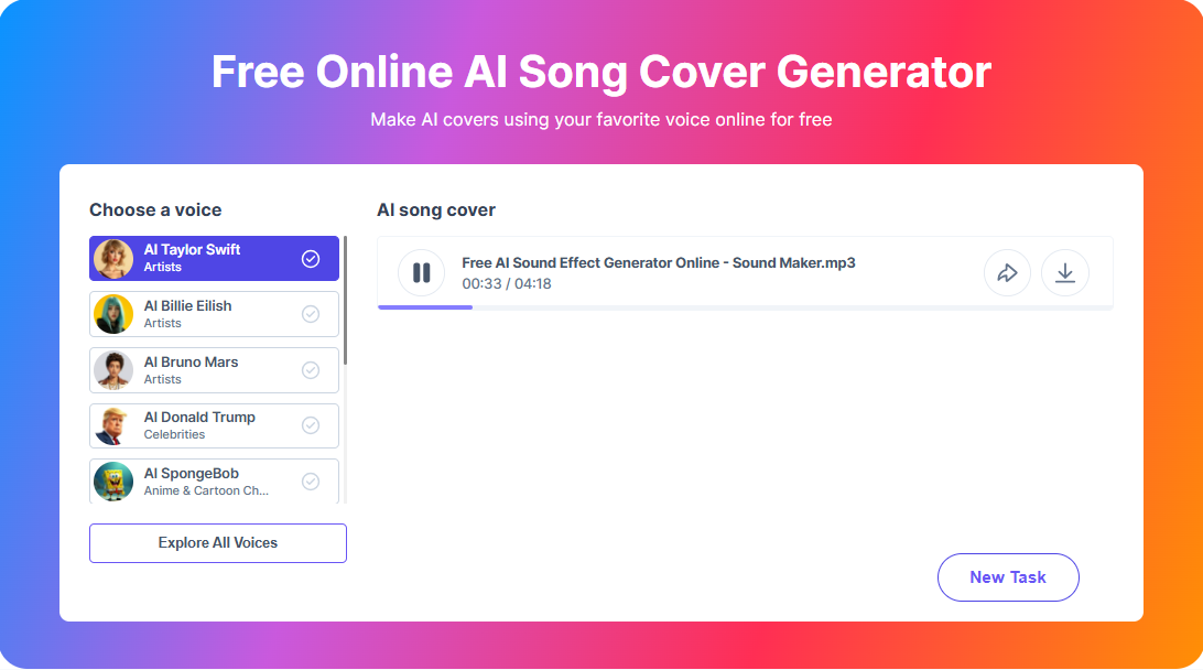 PopPop AI Song Cover Listen to the AI song cover