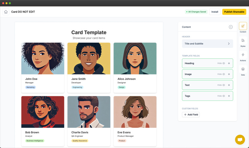 Shareables.ai Landing Page