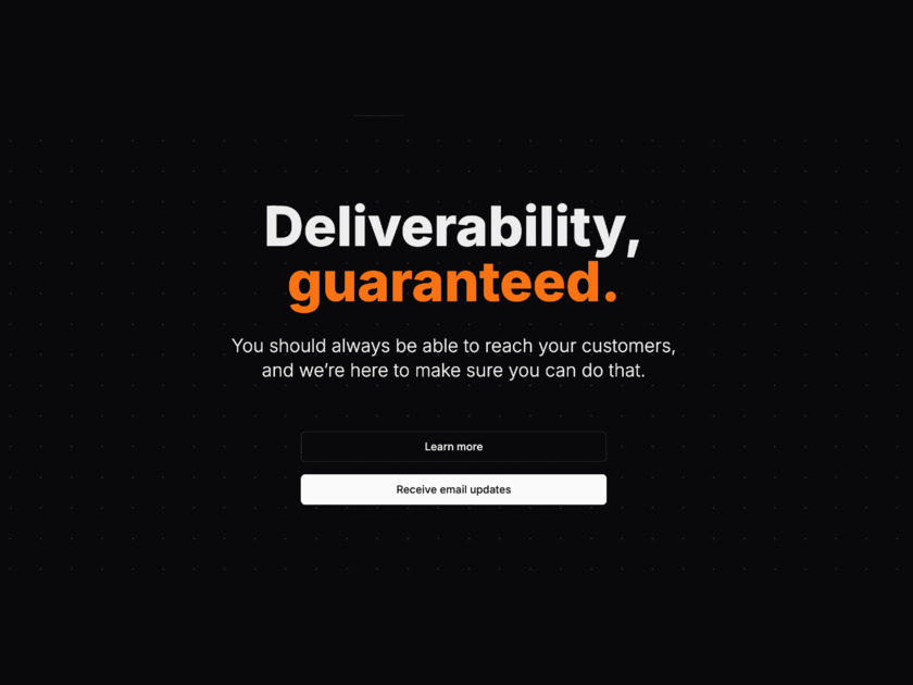Stronghold.email Landing Page