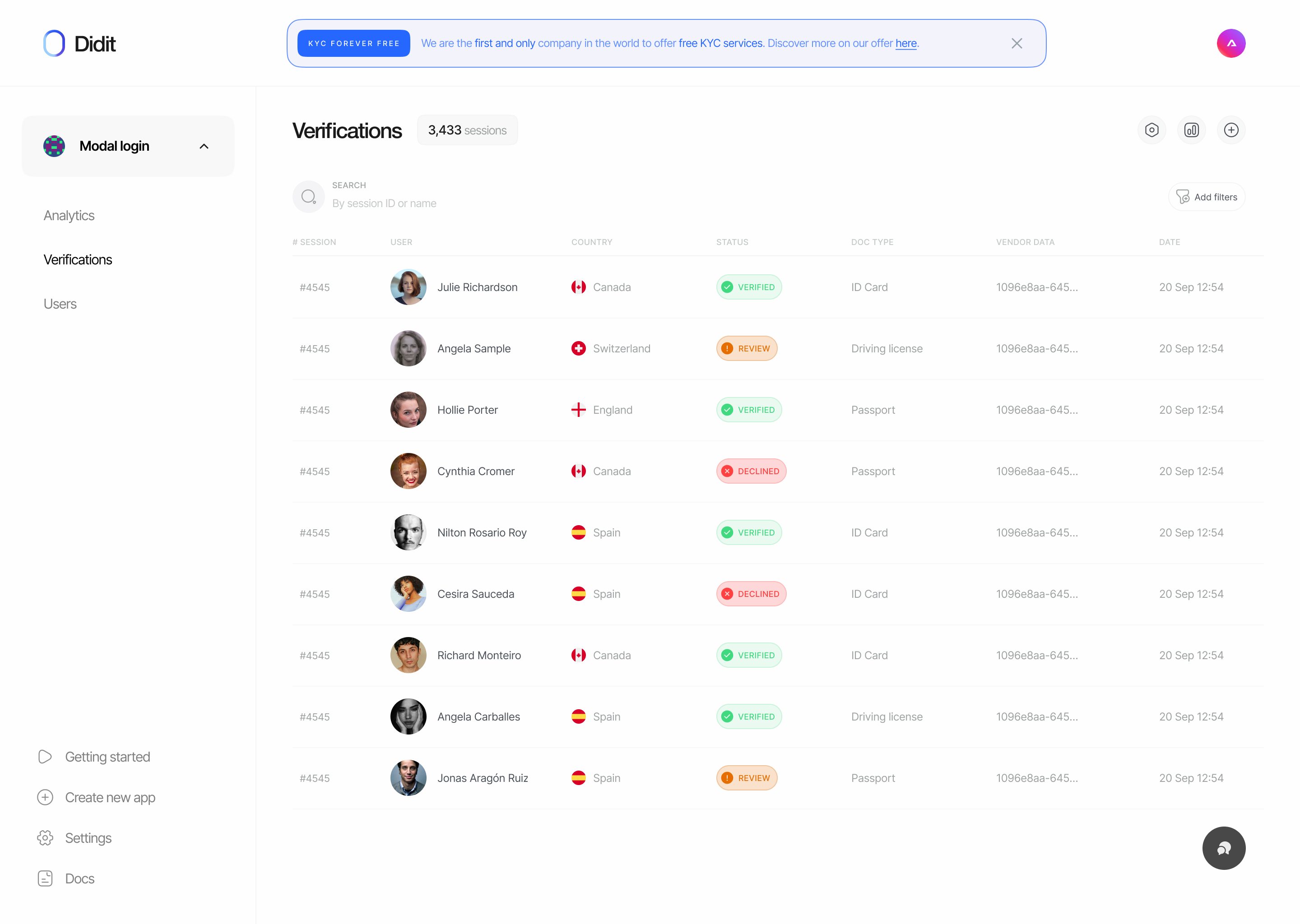Didit Identity Verification 