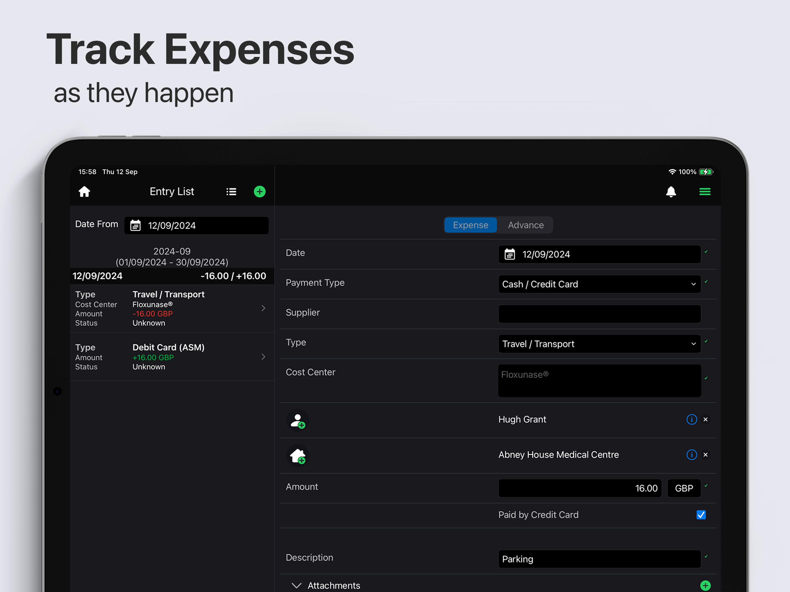 Inception CRM Expenses