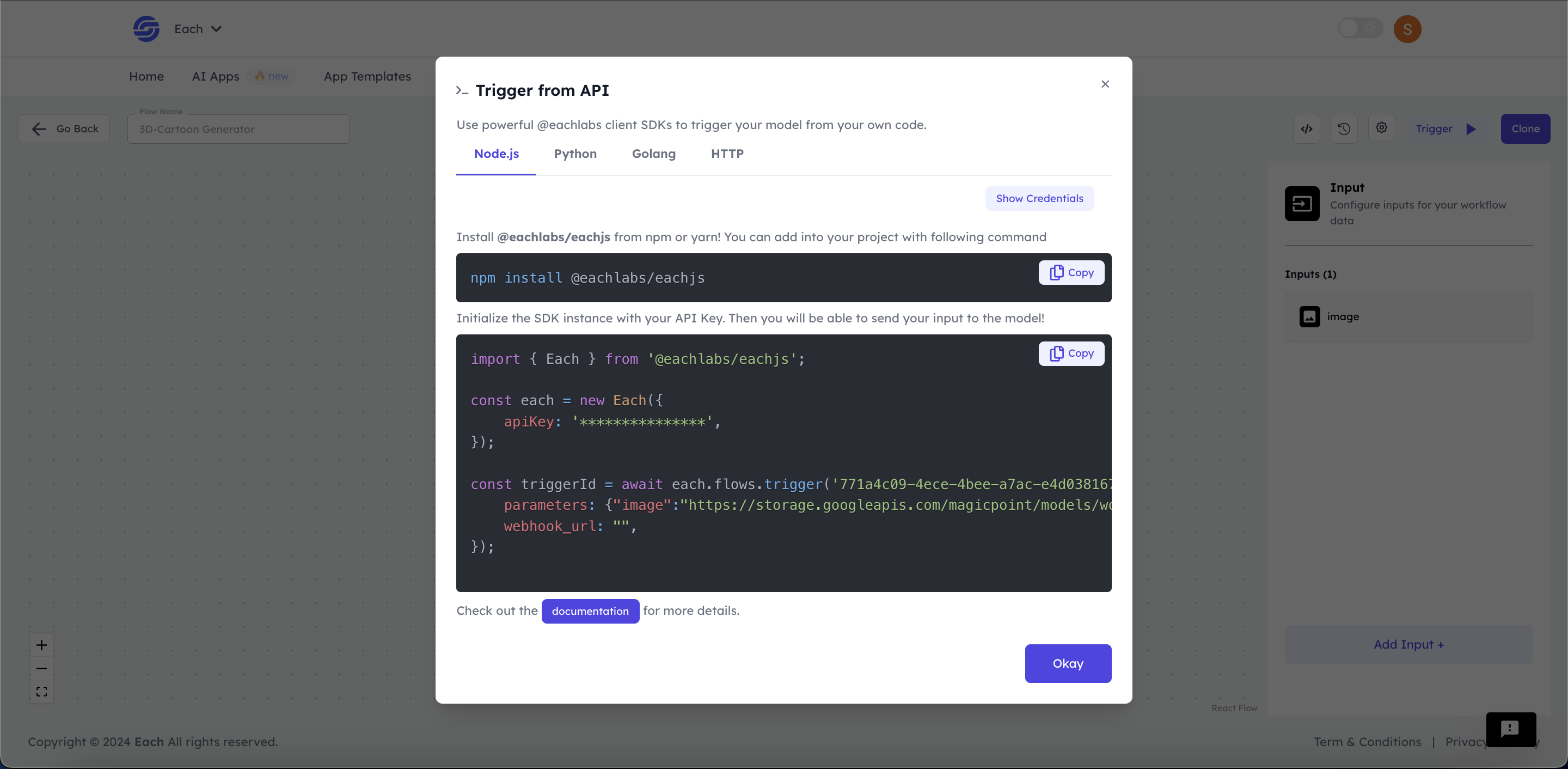 Eachlabs.ai Easy Integration