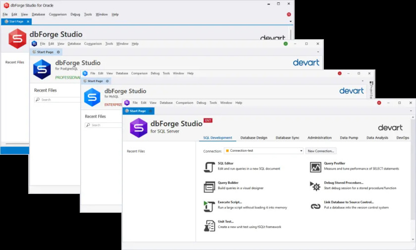 dbForge Edge Landing Page