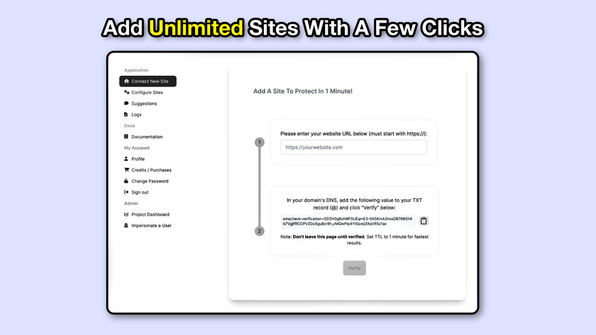 SMS Check Landing Page