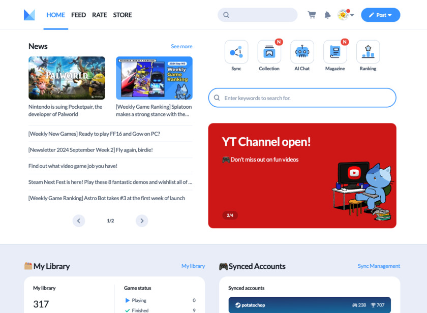 Minimap.net Landing Page