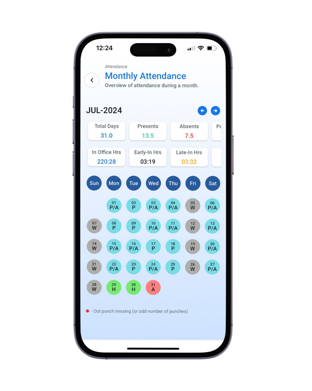 Runtime HRMS Time & Attendance - Runtime Workman App