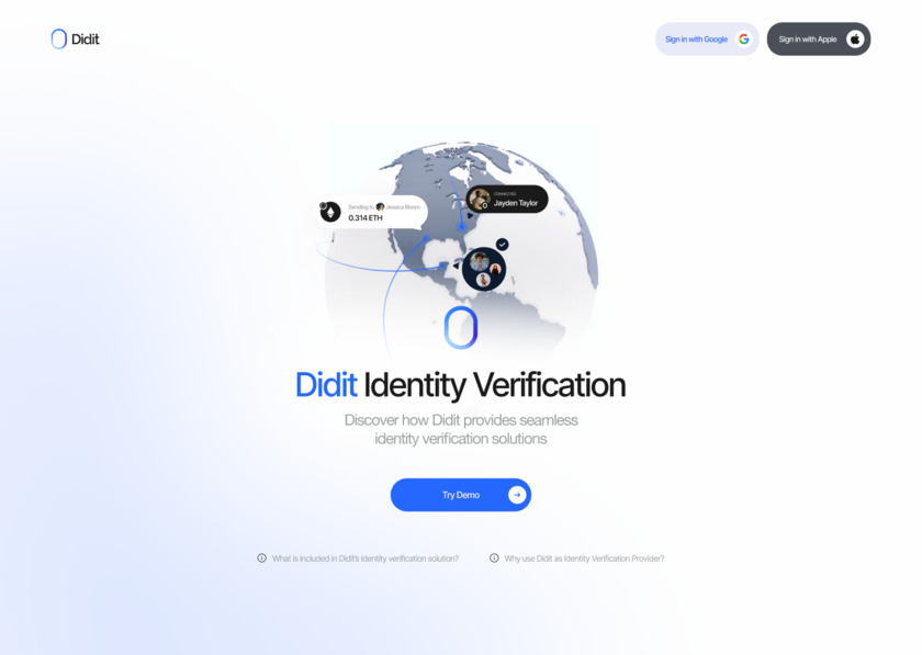 Didit Identity Verification Landing Page