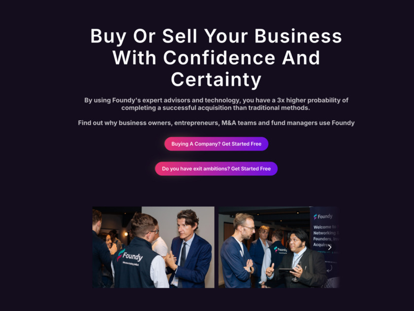 Foundy.com Sell your business at a higher valuation or find quality acquisitions