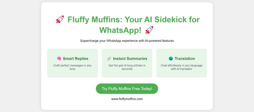 Fluffy Muffins Transform Your WhatsApp Experience