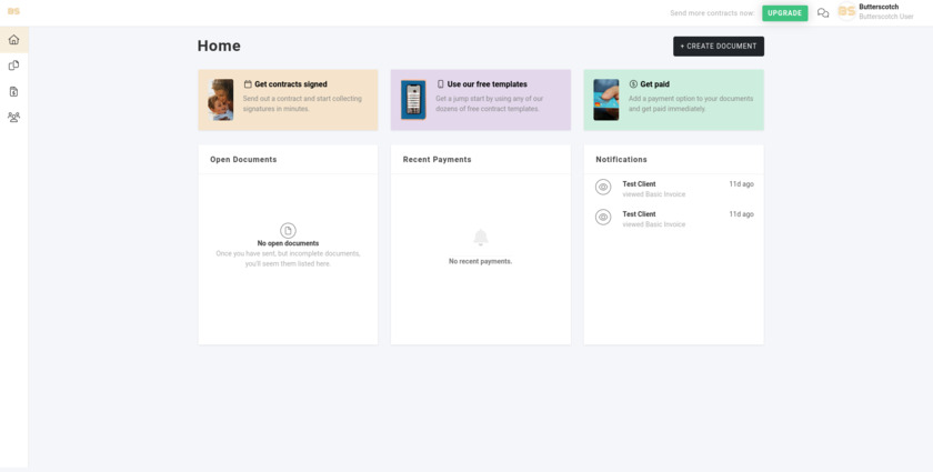 Butterscotch.io Landing Page