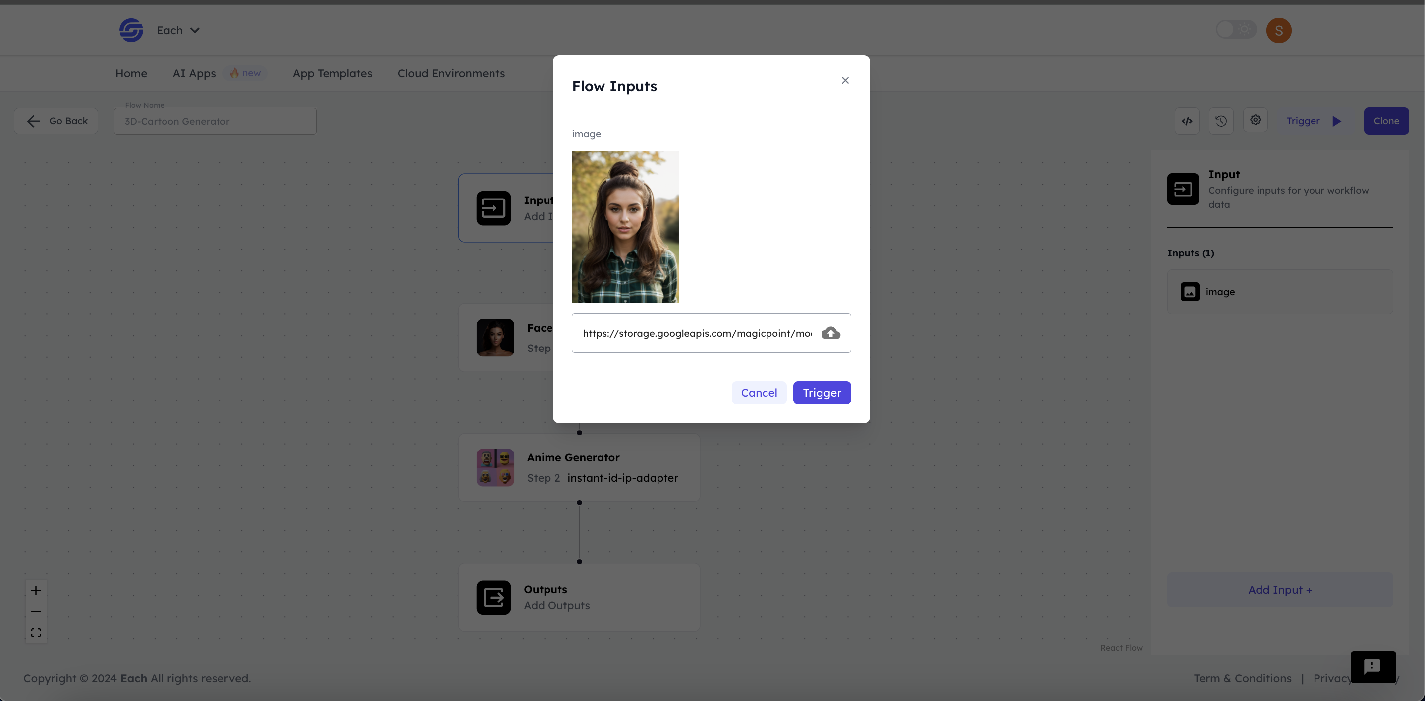 Eachlabs.ai AI Models Workflow