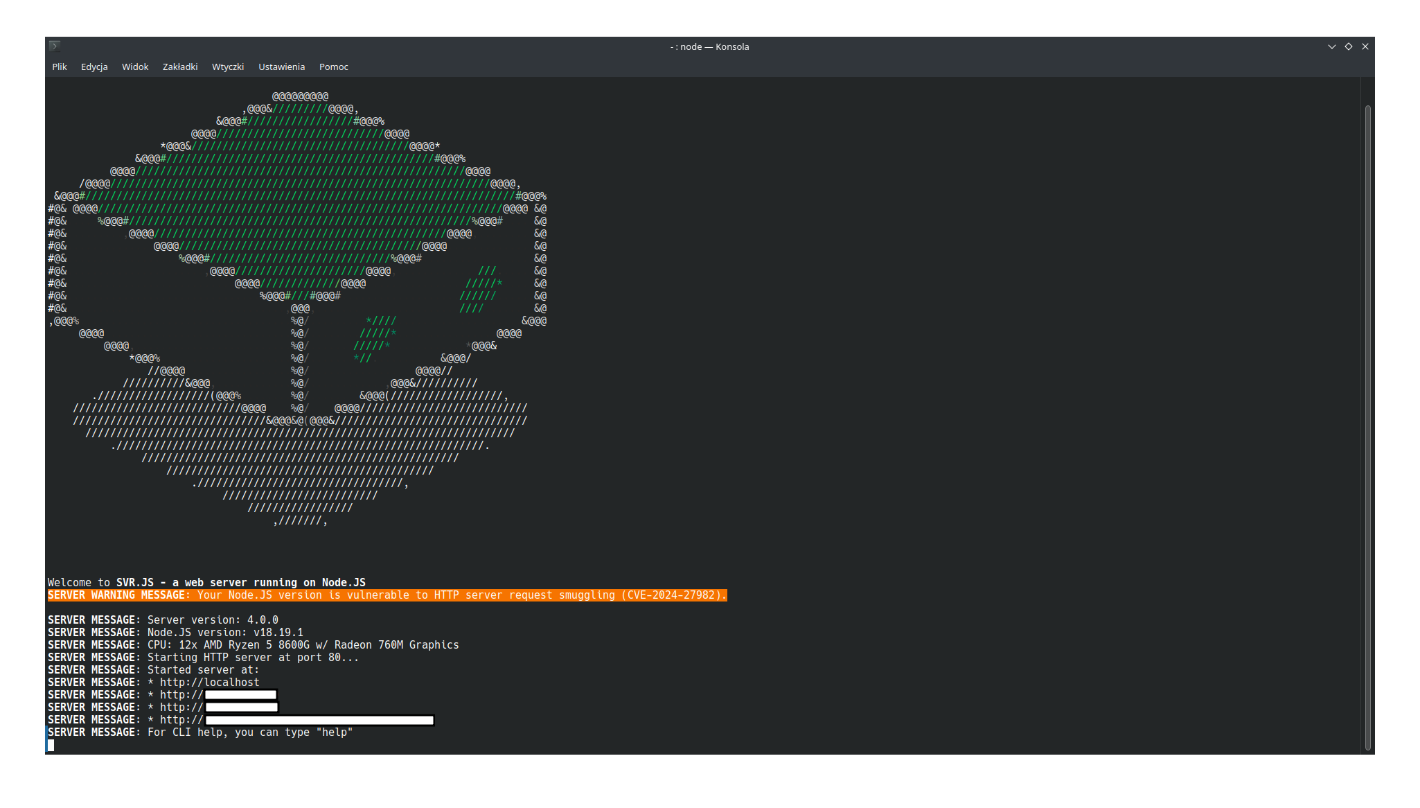 SVR.JS SVR.JS console