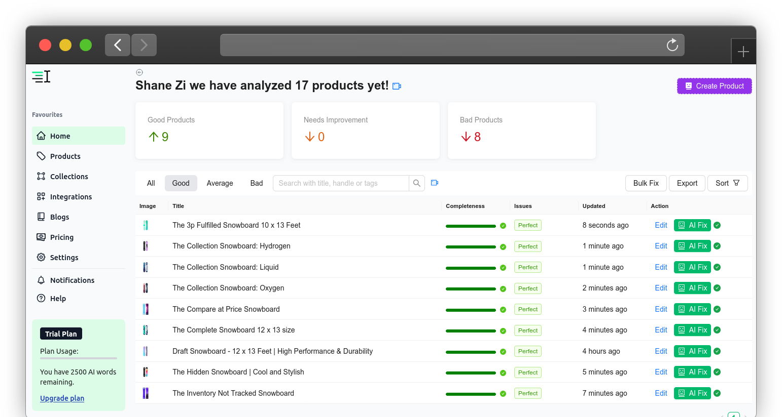 ShopGPT Dashboard