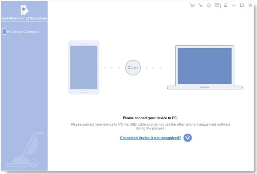 iReaShare Android Data Eraser Landing Page
