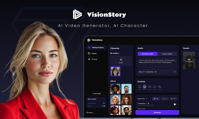 VisionStory.ai Landing Page