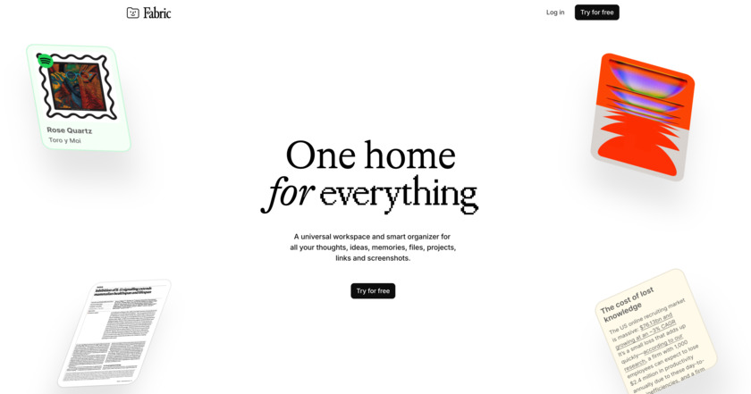 Fabric.so Landing Page