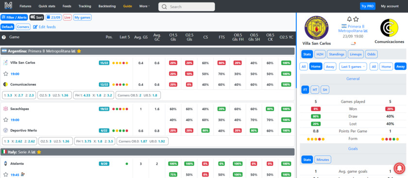 MakeYourStats Landing Page