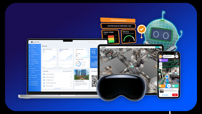 Inspekly Inspekly CMMS, ARMM Mobile App and Vision Pro App