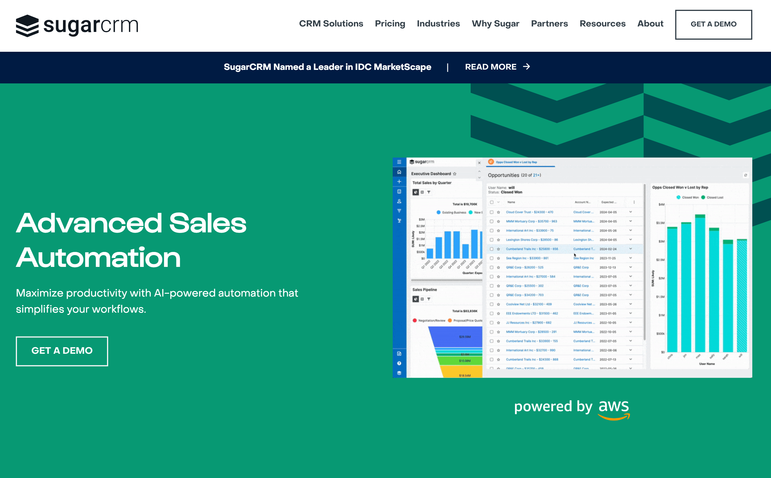 SugarCRM Homepage